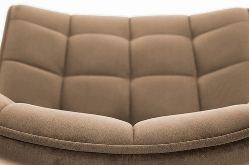 Krzesło tapicerowane welur Ohio beżowe do jadalni i salonu nowoczesne z czarnymi nogami Intesi