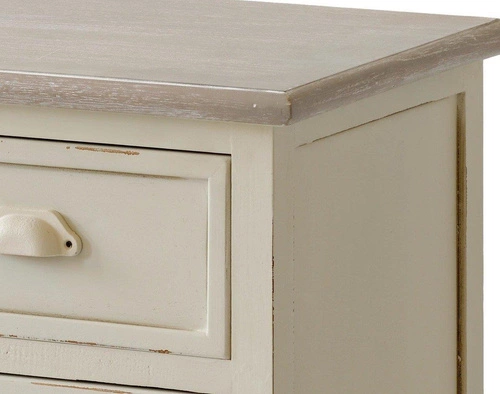 Komoda Store 2 szuflady, 4 drzwi kremowa