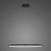 Lampa wisząca Ledowe Okręgi No.1 60 cm 4K ściemnialna czarna