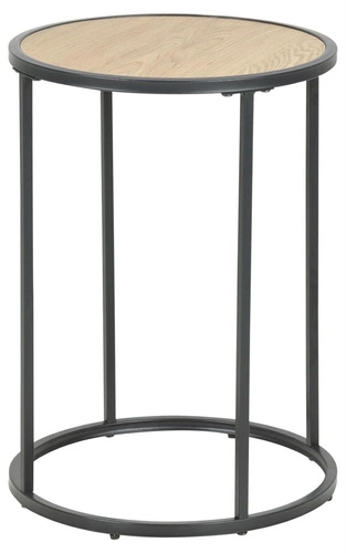 Stolik kawowy Seaford okrągły dębowy 40 cm nowoczesny do salonu Actona