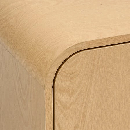 Komoda Lee nowoczesna z półkami 100 cm skandynawska brzoza do salonu Atmosphera