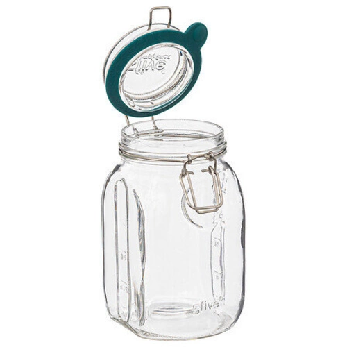 Słój szklany 1litr szczelny z klamrą