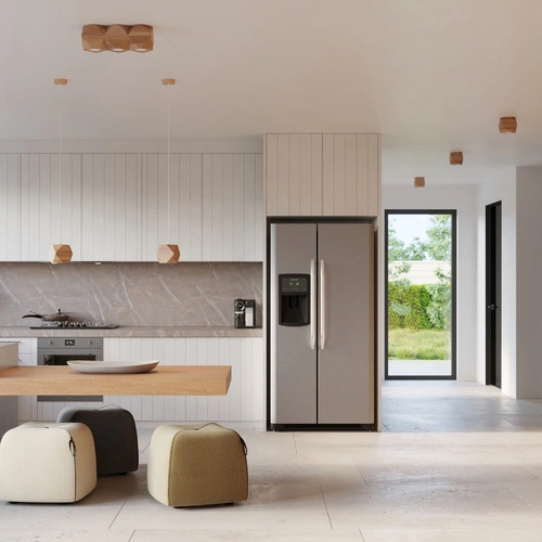 Plafon sufitowy WOODY 1 z naturalnego drewna do salonu i przedpokoju Sollux Lighting