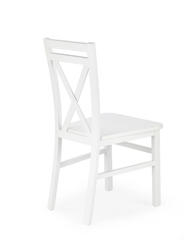 Krzesło drewniane Alaska białe do jadalni i kuchni klasyczne z oparciem Intesi