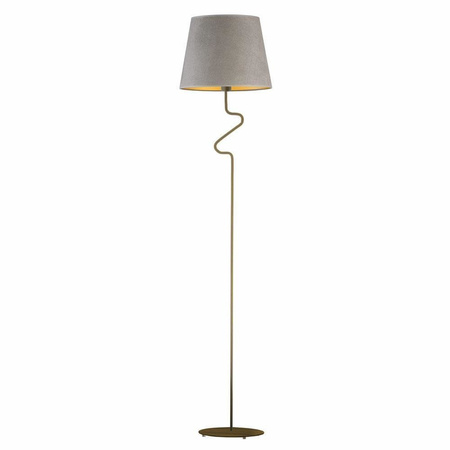 Lampa podłogowa FOGO GOLD złota szara