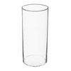 Wazon szklany Cylinder 30 cm transparentny na kwiaty do salonu