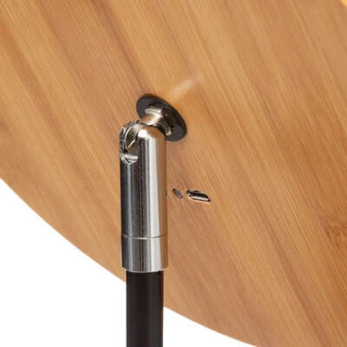 Lustro okrągłe LED do makijażu stojące boho bambusowe 5five simply smart