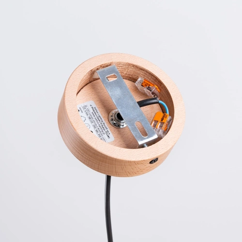 Lampa wisząca MARION czarna skandynawska okrągła do kuchni i jadalni regulowana