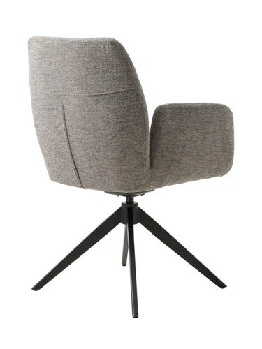 Krzesło obrotowe Roxana do jadalni tapicerowane z podłokietnikami