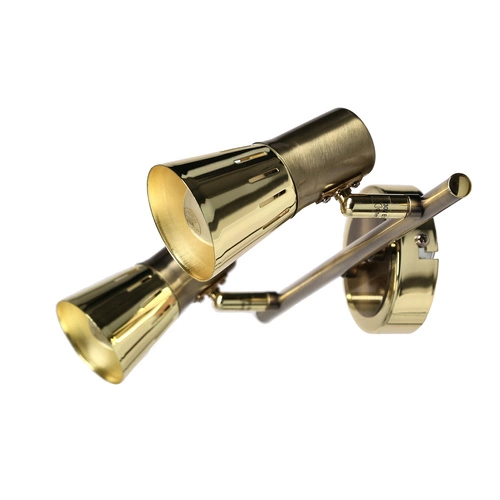 Lampa sufitowa Arena złota regulowana 2-punktowa do salonu i sypialni nowoczesna