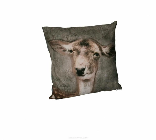 Poduszka dekoracyjna welurowa LUCKY Intesi do salonu i sypialni antyalergiczna 40x40