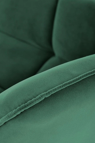 Fotel wypoczynkowy Bolton welurowy zielony ciemny do salonu z podłokietnikami nowoczesny Intesi