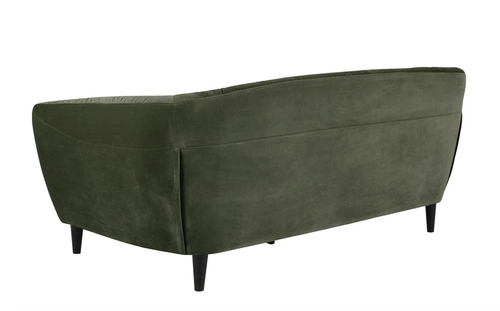 Sofa 3 osobowa welurowa Ria Actona zielona nowoczesna do salonu styl glamour 191 cm