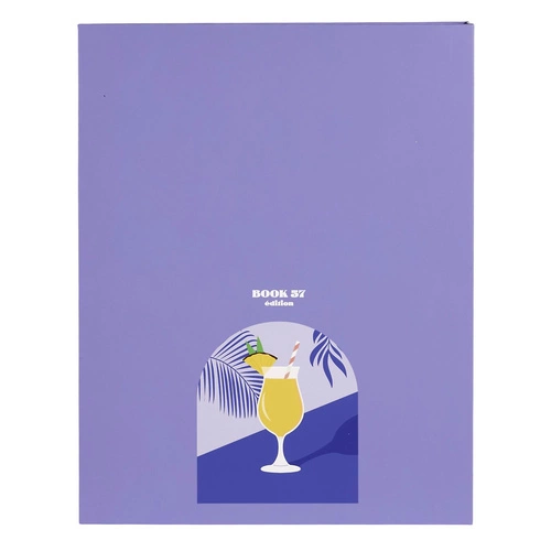 Intesi Pinacolada pudełko ozdobne książka fioletowe dekoracyjne do sypialni i salonu