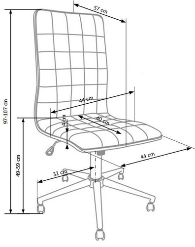 Fotel biurowy ergonomiczny Popir Intesi biały obrotowy skórzany nowoczesny do biura
