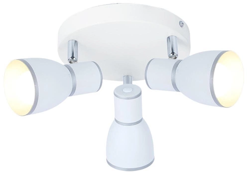Lampa sufitowa Fido plafon 3x40W E14 biały+chrom