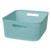Kosz do przechowywania plastikowy Grochy 11l niebieski z uchwytami 5five simply smart