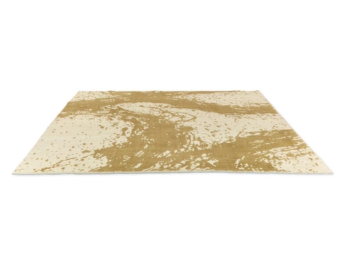 Dywan boho do salonu Enigmatic Sahara Awakening 140x200 bawełniany ręcznie tkany beżowy