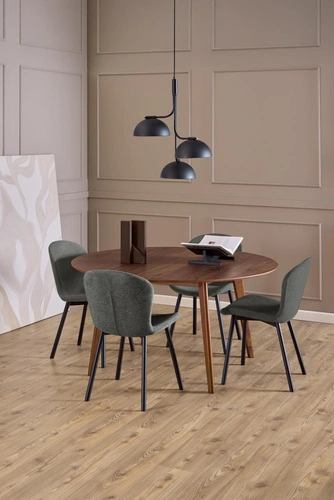 Krzesło Esra ciemnoszare tapicerowane do jadalni i salonu nowoczesne