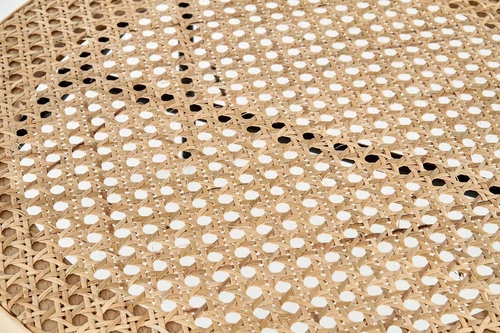 Stolik kawowy Safakis czarny / rattan