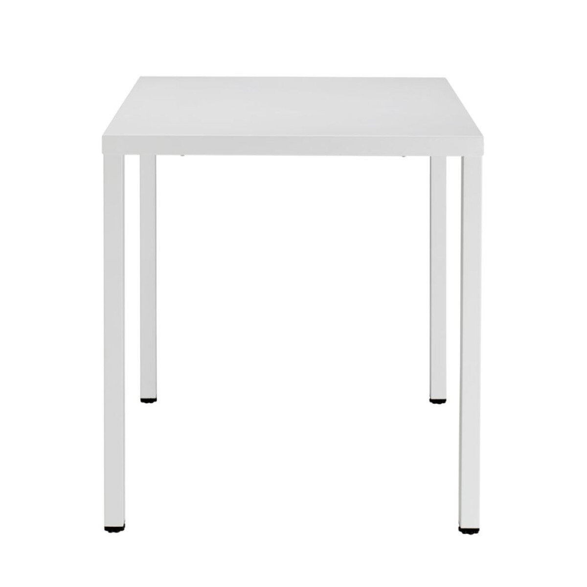 Stół kwadratowy metalowy Summer 80x80 cm biały nowoczesny do kuchni, jadalni i ogrodu