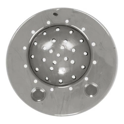 Sitko do zlewu silikonowe Intesi szare okrągłe 12 cm nowoczesne łatwe czyszczenie kuchnia łazienka