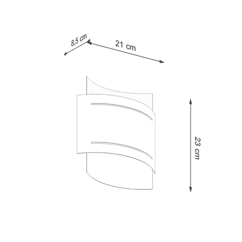 Kinkiet ścienny Hestia biały nowoczesny metalowy do salonu i sypialni Sollux Lighting