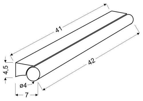 Nowoczesny kinkiet ścienny LED Daphne chromowo-biały 42 cm do łazienki i nad lustro