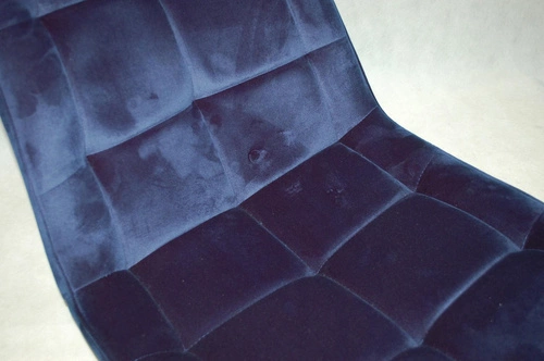 Krzesło Plaid granatowe/ czarne nogi Out