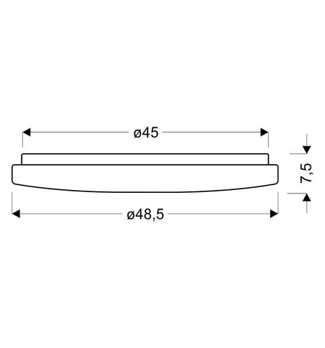 Plafon sufitowy LED Calipso biały okrągły 48,5 cm nowoczesny z pilotem do salonu
