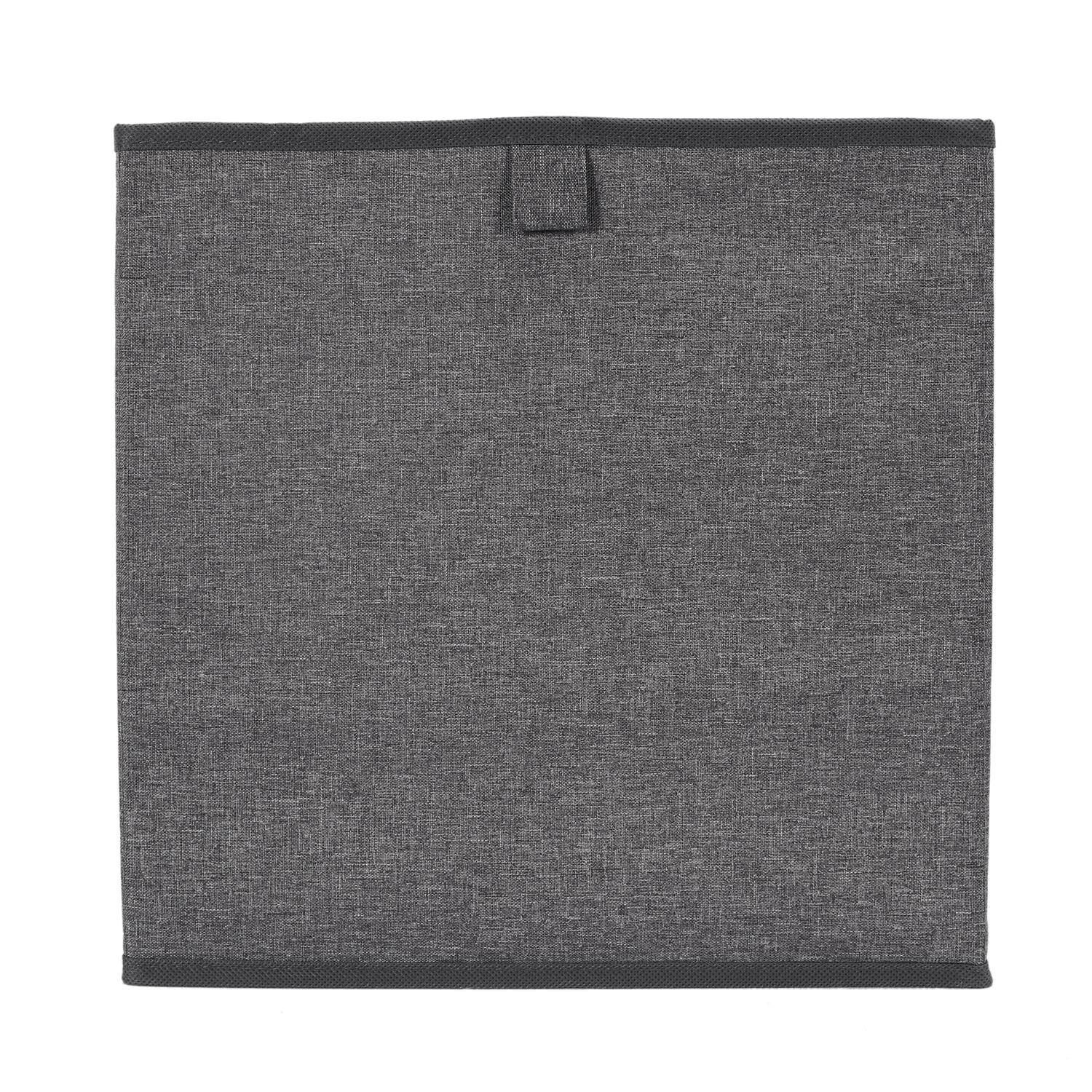 Intesi Poli szare pudełko materiałowe 30x30 do regału składane dekoracyjne