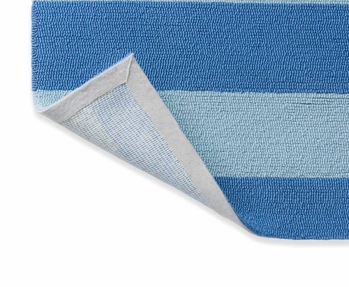 Dywan zewnętrzny nowoczesny Lille geometryczny niebieski 140x200 do ogrodu i na taras