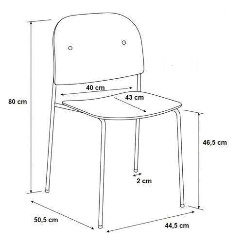 Krzesło Ravio nowoczesne z tworzywa biało‑kremowe do jadalni i kuchni