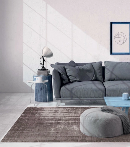 Dywan loftowy do salonu szary 160x230 łatwoczyszczący antypoślizgowy Carpet Decor Soil