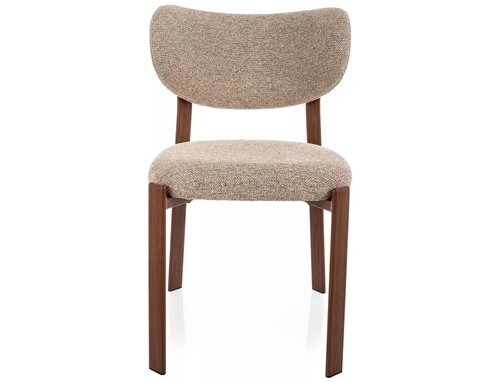 Krzesło Norin beżowe tapicerowane do jadalni i salonu Intesi