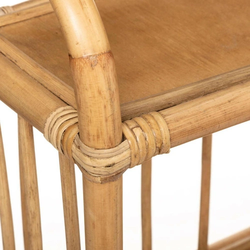 Regał na książki i zabawki dziecięcy rattanowy boho Atmosphera niski naturalny 60 cm