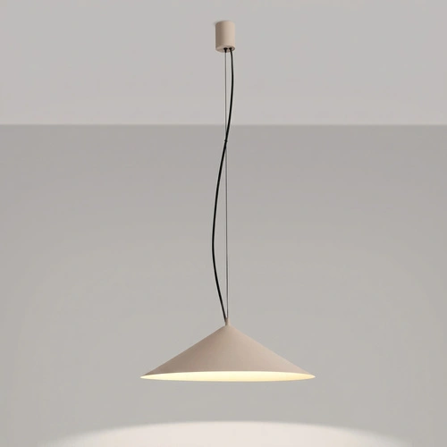 Lampa wisząca FINT taupe LED do salonu regulowana nowoczesna