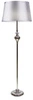 Prima nowoczesna lampa stojąca do salonu srebrna z abażurem CANDELLUX LIGHTING 135 cm