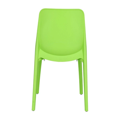 Krzesło ogrodowe Ginevra zielone z tworzywa sztaplowane nowoczesne do ogrodu SCAB Design