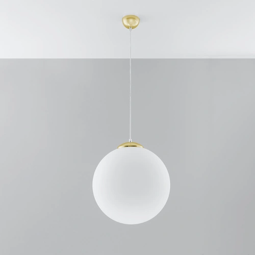 Lampa wisząca kula UGO 40 nowoczesna złota do salonu i jadalni Sollux Lighting