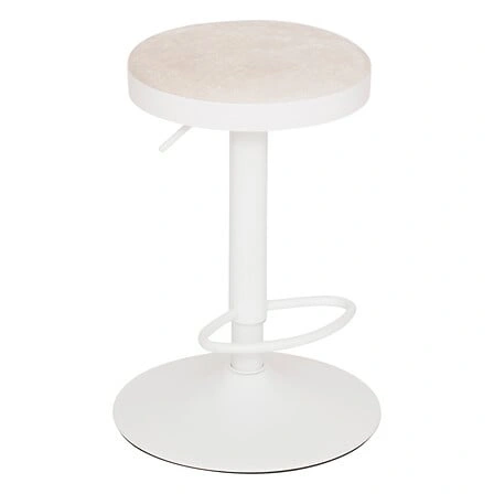Hoker Ilsa biały do kuchni regulowany obrotowy bez oparcia