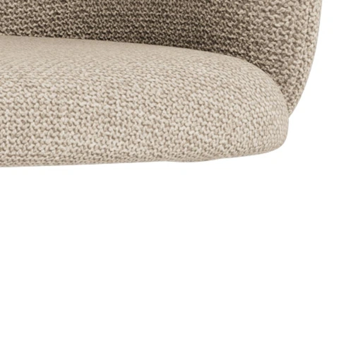 Hoker Eleanor One beżowy tapicerowany do kuchni regulowany obrotowy