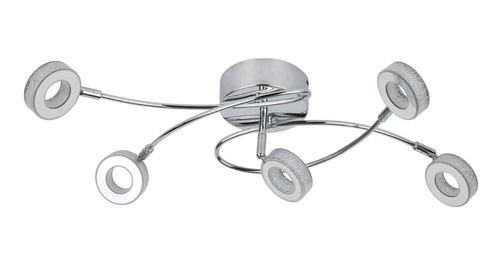 Plafon LED Vinola chrom nowoczesny glamour do salonu i jadalni 68 cm CANDELLUX