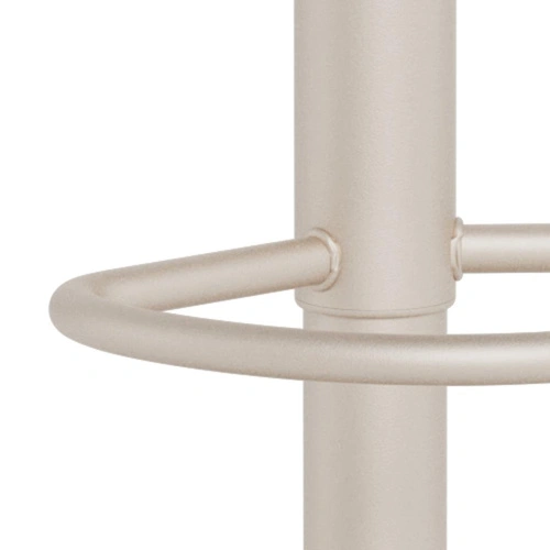 Hoker Glenda beżowy tapicerowany obrotowy z regulacją do kuchni