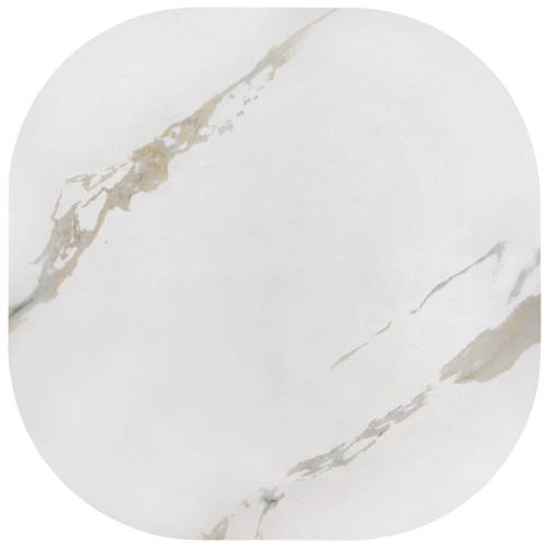 Stolik kawowy Dalita duży kwadratowy biały marmur nowoczesny loftowy do salonu Intesi