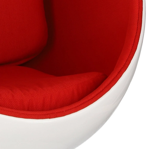Fotel jajo Ovalia Chair inspirowany Ball Chair nowoczesny obrotowy do salonu biura wełna