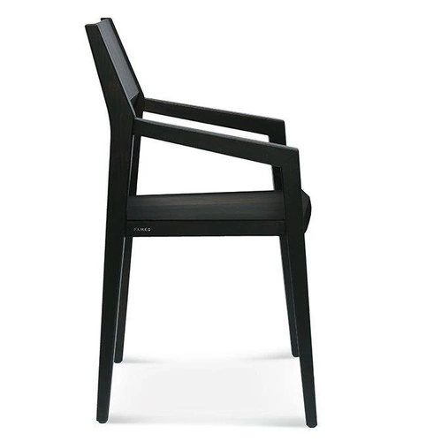 Krzesło do jadalni tapicerowane z podłokietnikami Arcos FAMEG buk premium personalizowane