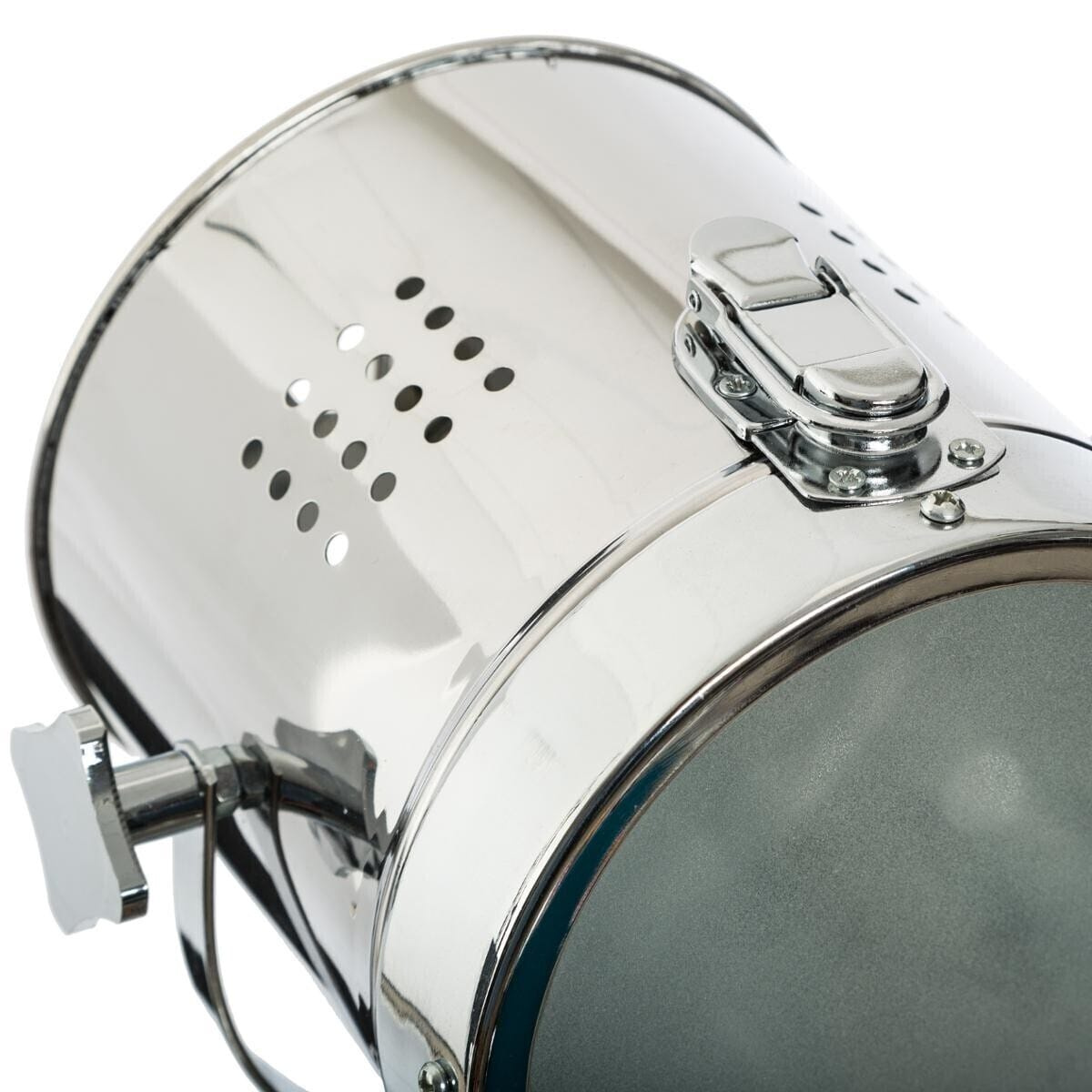 Lampka nocna Ebor industrialna czarna z kierunkowym reflektorem do sypialni Atmosphera 68 cm