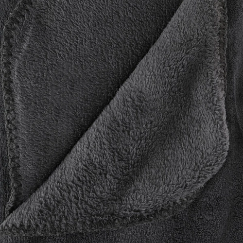 Ciepły koc mikropluszowy Atmosphera 180x230 cm na łóżko i kanapę ciemnoszary