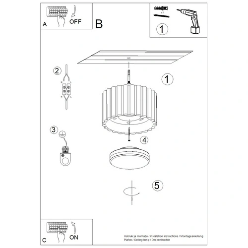 Plafon sufitowy AURA 1 nowoczesny beżowy aluminium do salonu i kuchni 10 cm